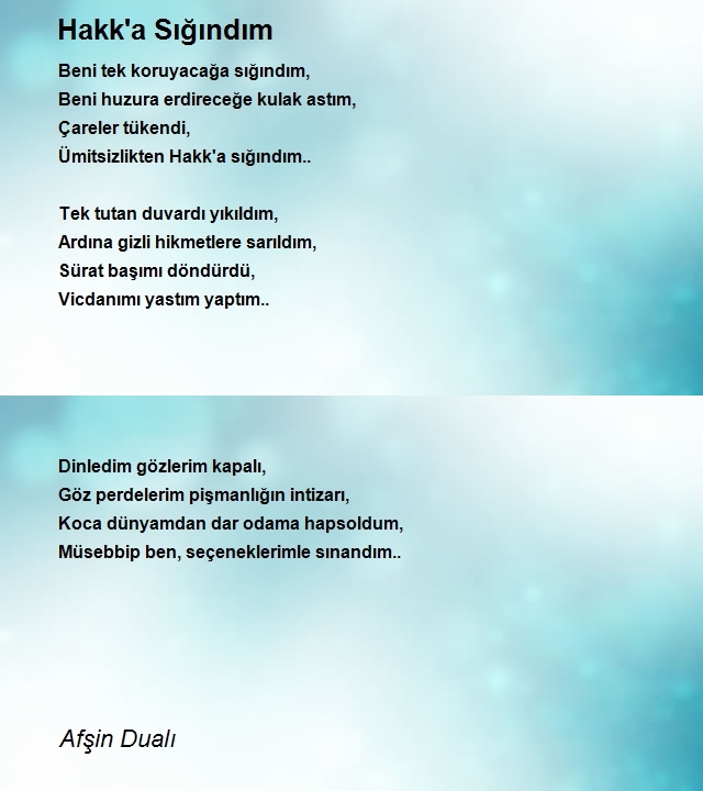 Afşin Dualı