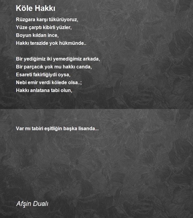 Afşin Dualı