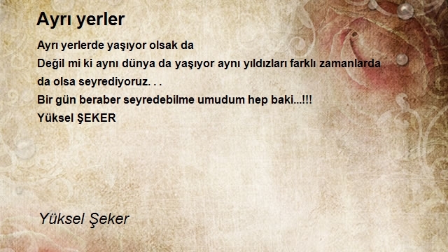 Yüksel Şeker