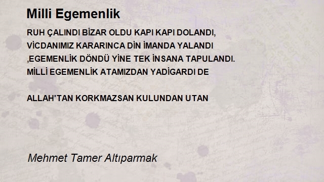 Mehmet Tamer Altıparmak