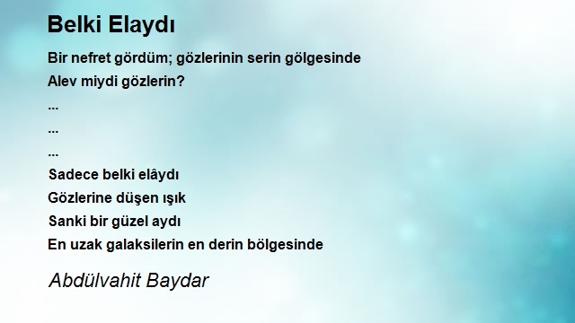 Abdülvahit Baydar