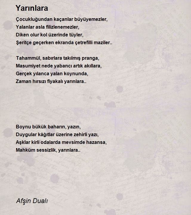 Afşin Dualı