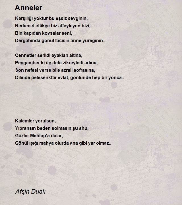 Afşin Dualı