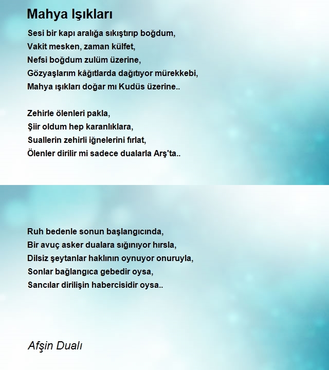 Afşin Dualı