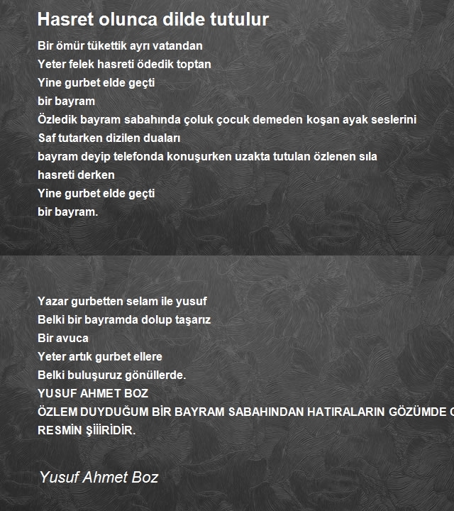 Yusuf Ahmet Boz