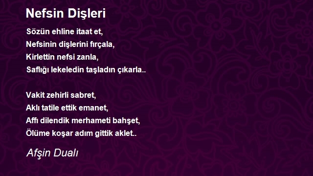 Afşin Dualı