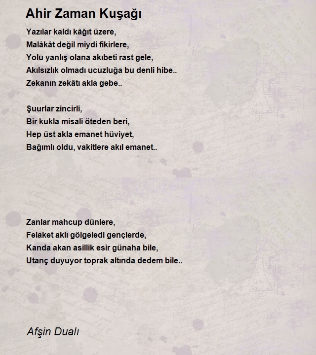 Afşin Dualı