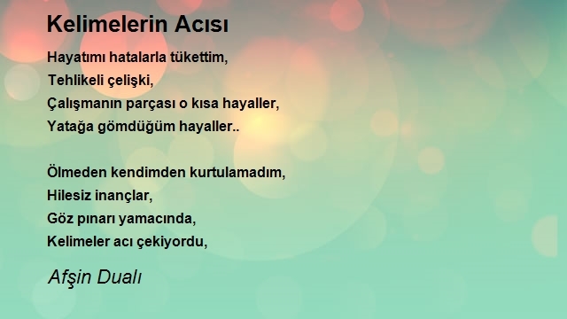 Afşin Dualı