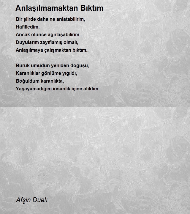 Afşin Dualı