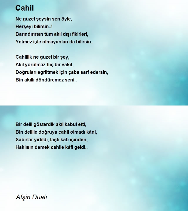 Afşin Dualı