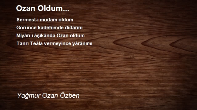 Yağmur Ozan Özben