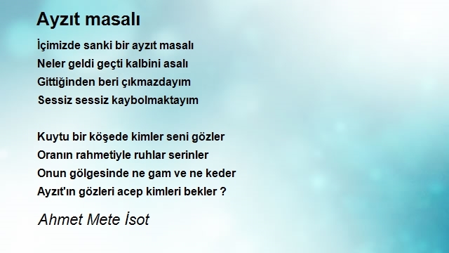 Ahmet Mete İsot