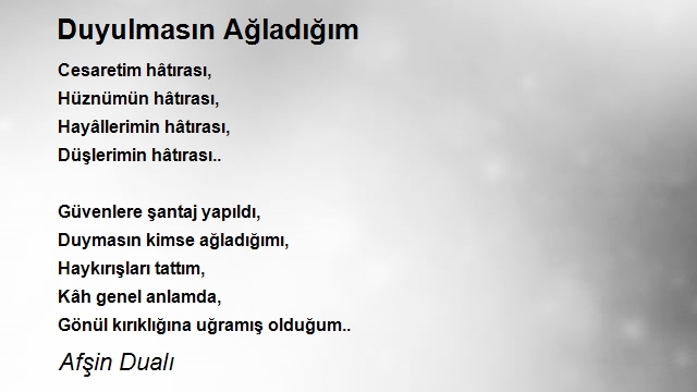 Afşin Dualı