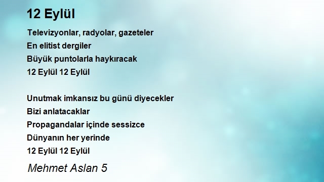 Mehmet Aslan 5