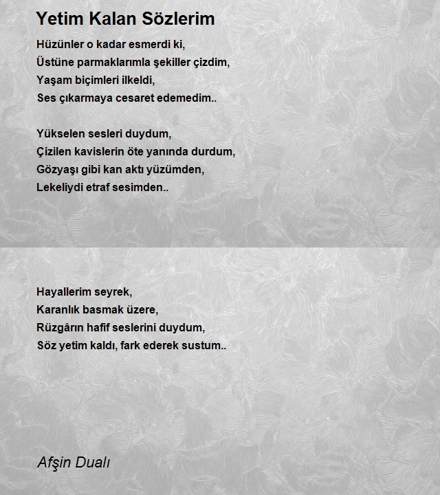 Afşin Dualı