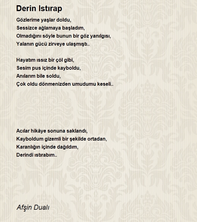 Afşin Dualı