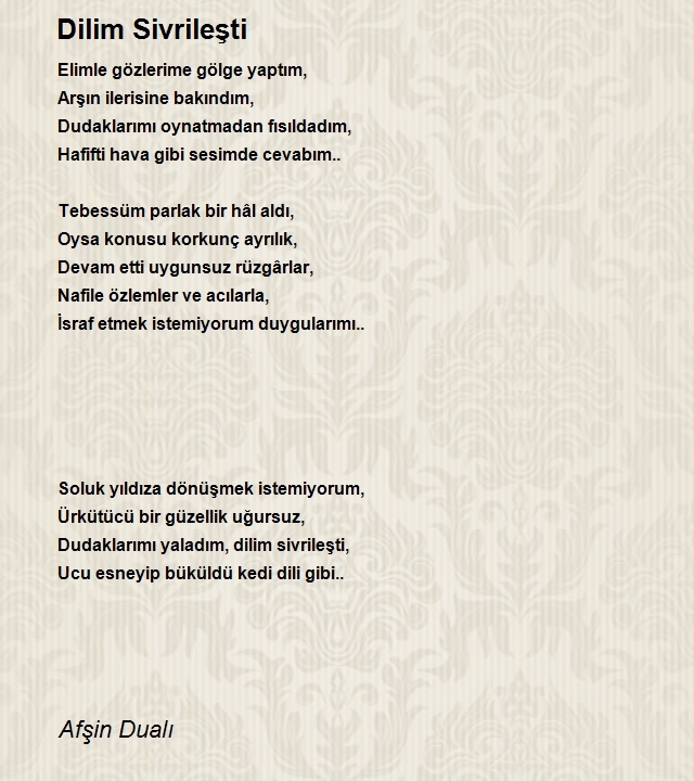 Afşin Dualı