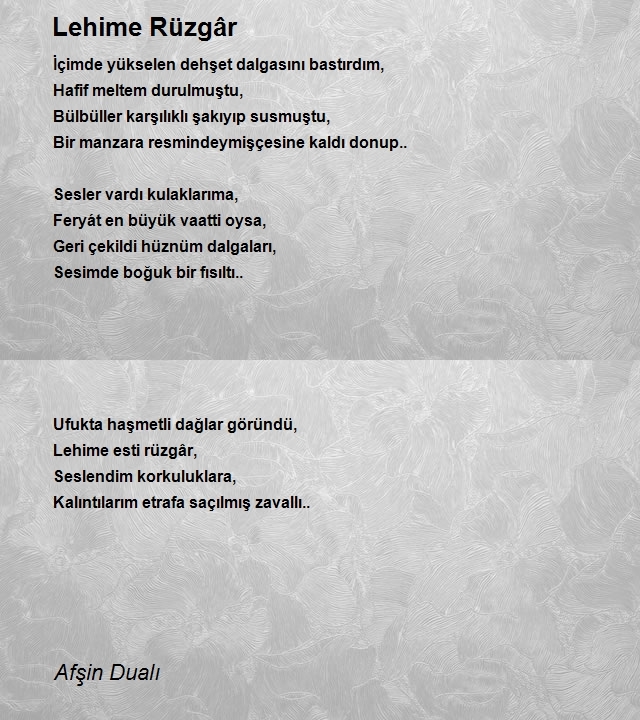 Afşin Dualı