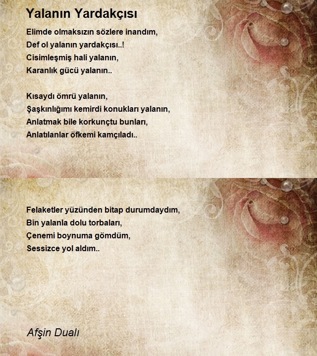 Afşin Dualı