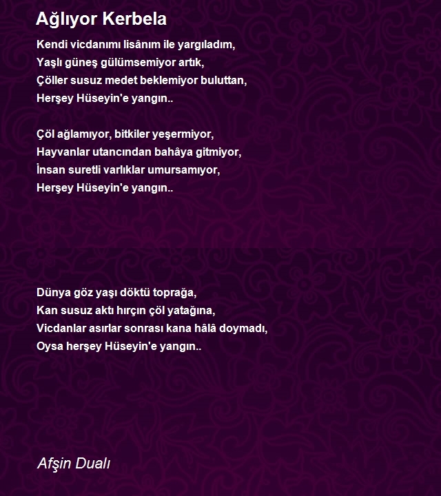 Afşin Dualı