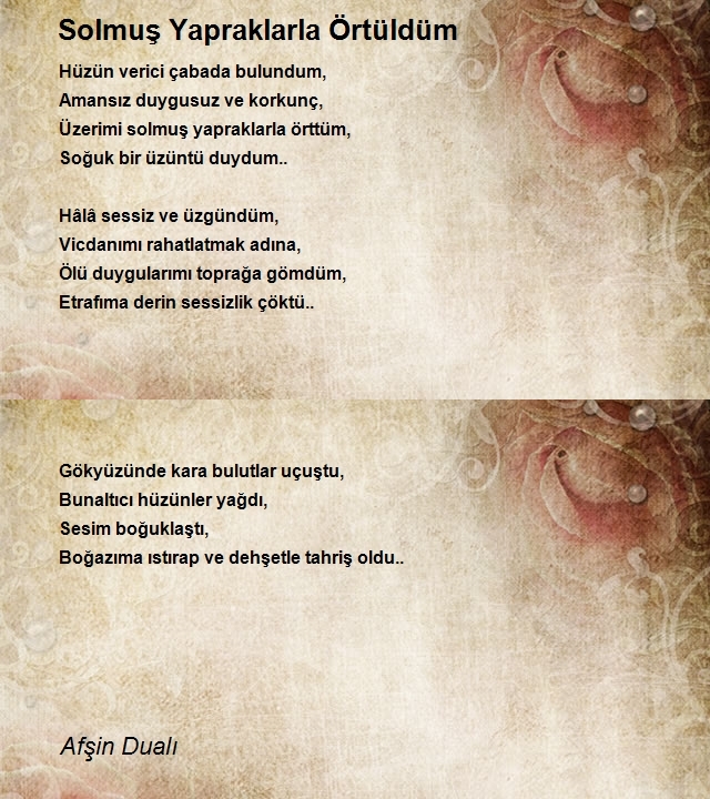 Afşin Dualı