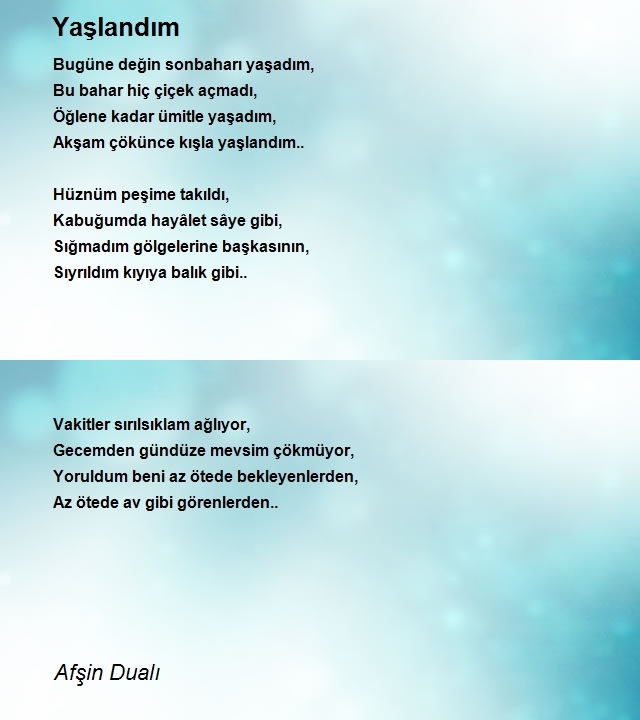 Afşin Dualı