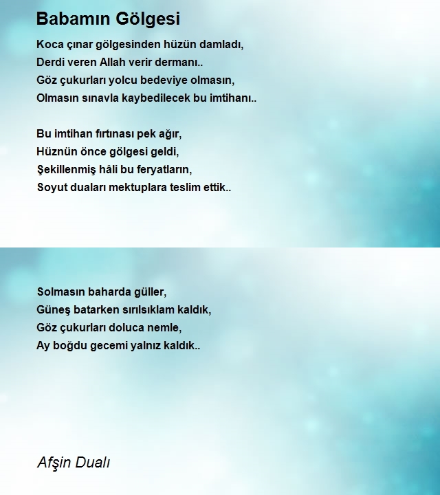 Afşin Dualı