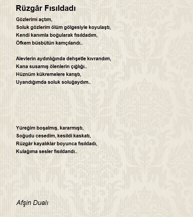 Afşin Dualı