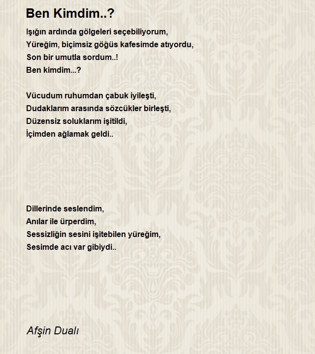 Afşin Dualı