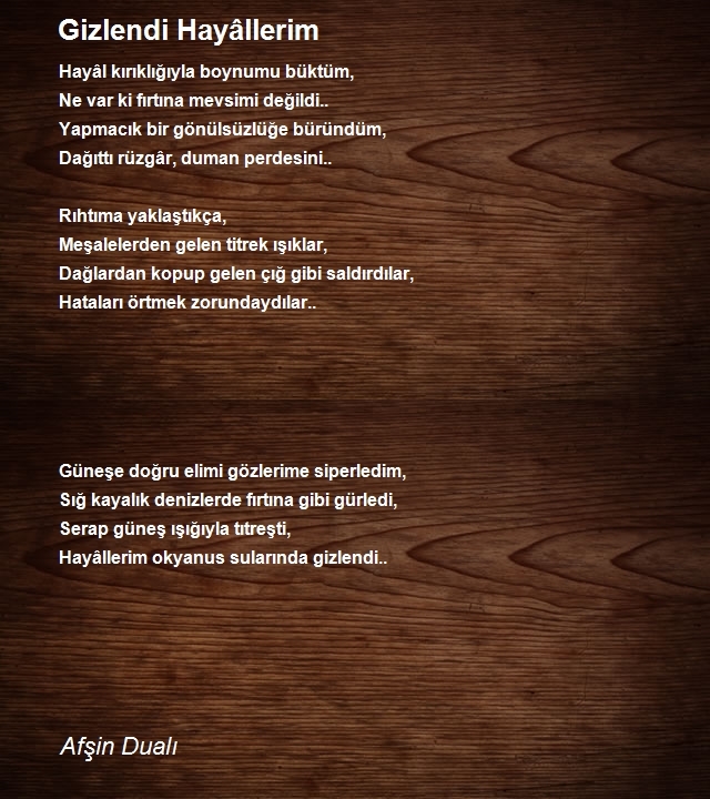 Afşin Dualı