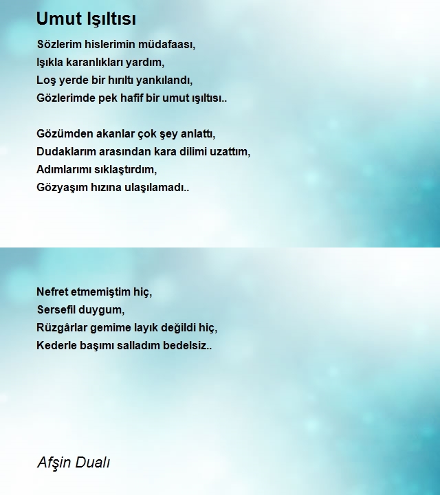 Afşin Dualı