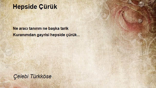 Çelebi Türkköse