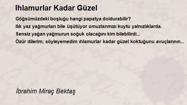 İbrahim Miraç Bektaş