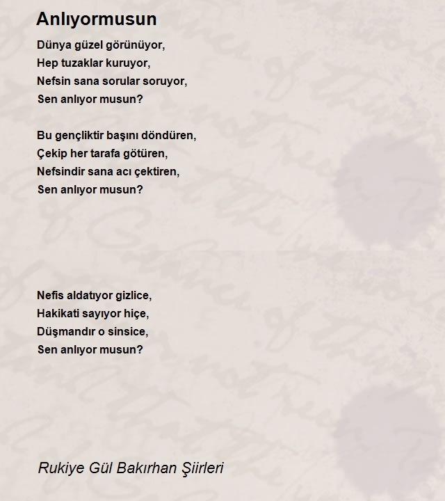 Rukiye Gül Bakırhan Şiirleri