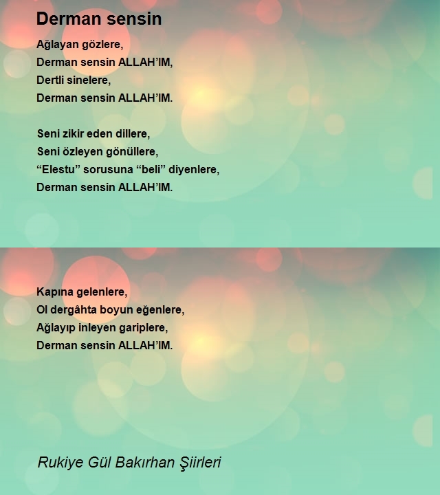 Rukiye Gül Bakırhan Şiirleri