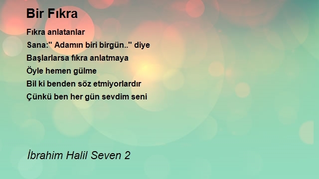 İbrahim Halil Seven 2