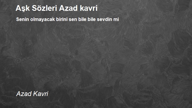 Azad Kavri