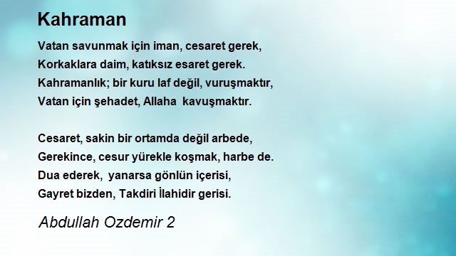 Abdullah Ozdemir 2