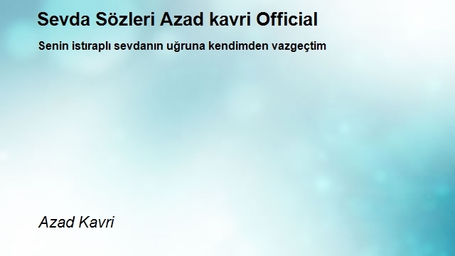 Azad Kavri