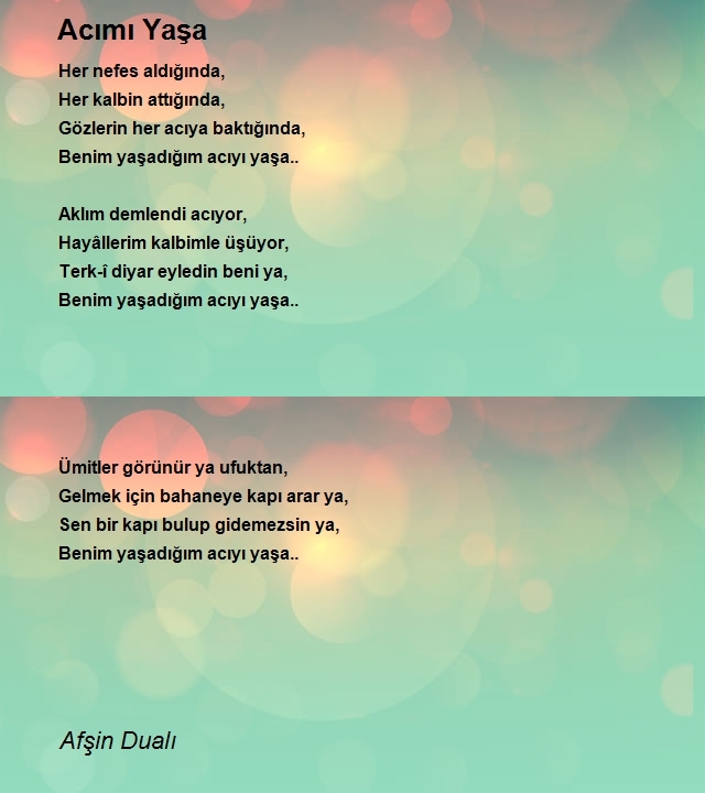 Afşin Dualı