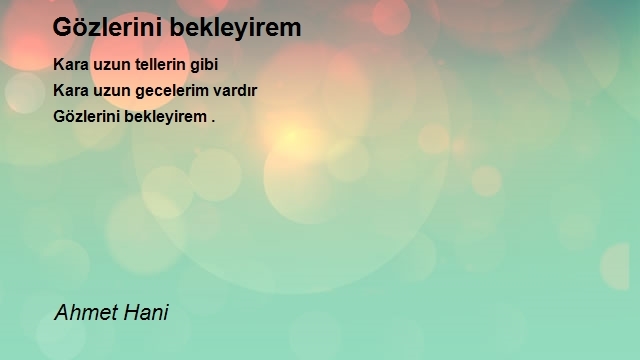 Ahmet Hani