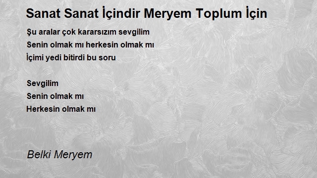 Belki Meryem