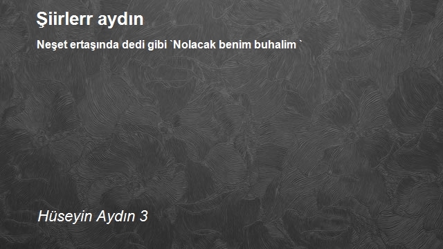 Hüseyin Aydın 3