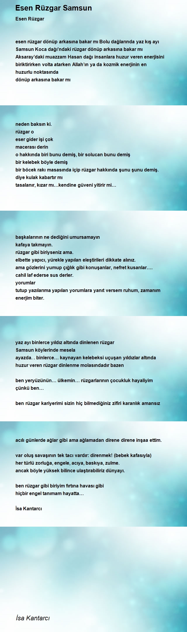 İsa Kantarcı