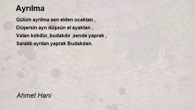 Ahmet Hani