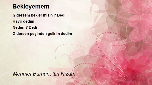 Mehmet Burhanettin Nizam