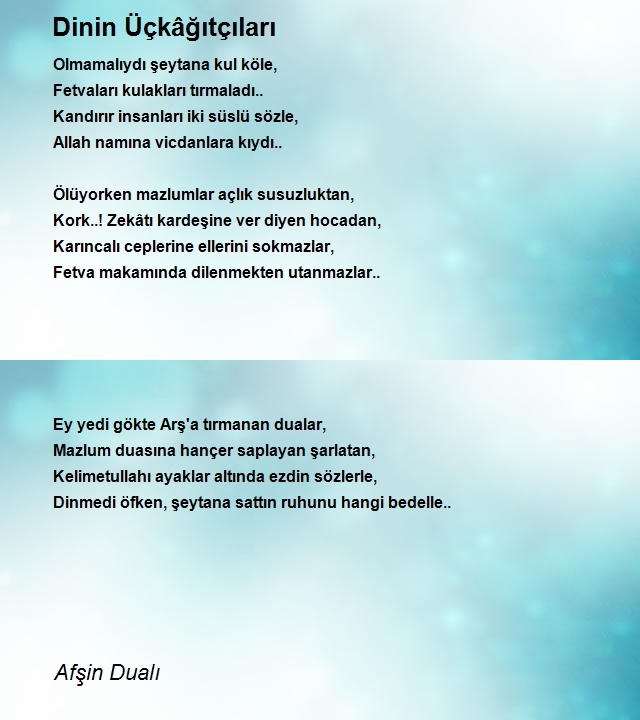 Afşin Dualı