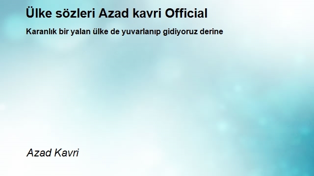 Azad Kavri