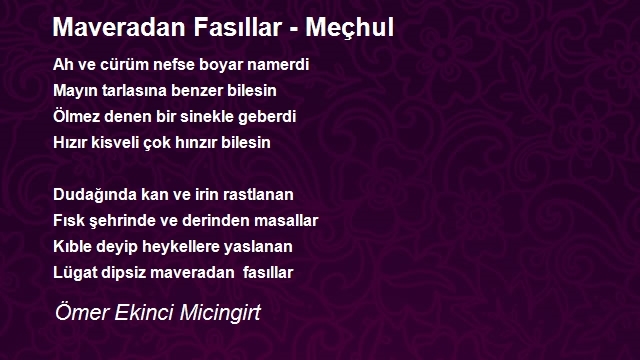 Ömer Ekinci Micingirt