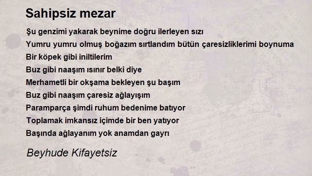 Beyhude Kifayetsiz